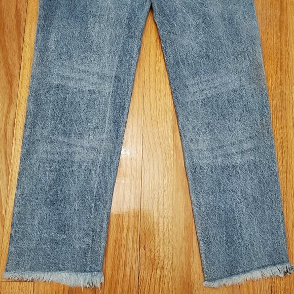 Free People Jeans Womens 27x26 Blue Light Wash Ankle Regular High Waist Mom 25 - Picture 8 of 14